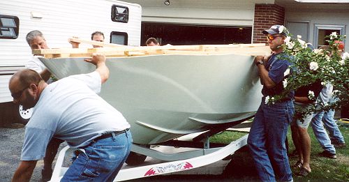 Putting the Carioca on the trailer