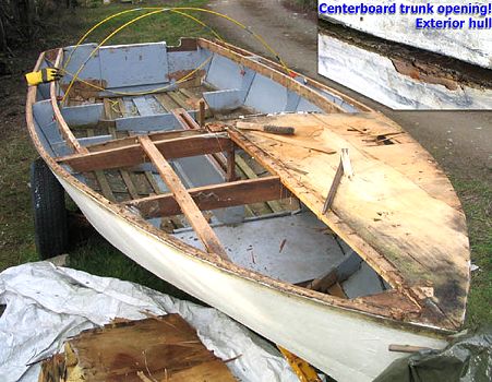 Glen-L 14 sailboat in need of repair