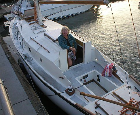 James Cook home-built sailboat