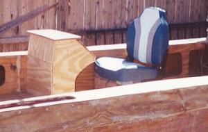 Port side showing seat.