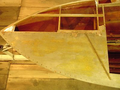 Glen-L 14 sailboat being restored by Michael E. Davis Sr. 2