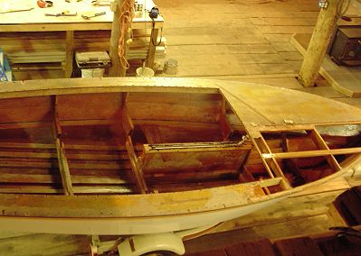 Glen-L 14 sailboat being restored by Michael E. Davis Sr. 3