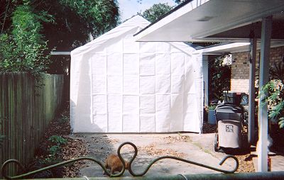 Boatbuilding tent