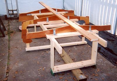 Bass Boat building form with frames