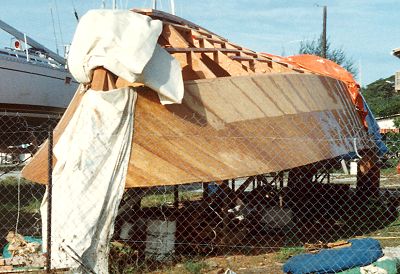 Klondike hull being planked