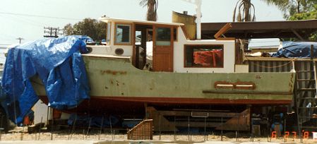 Jolly Roger , view of unpainted hull