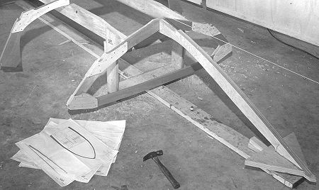 Stiletto plywood ski boat construction 1