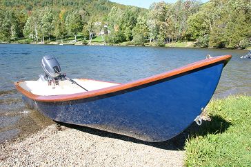 Power Skiff in the water