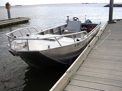 River Rat aluminum home built boat by Bill Zubko 1