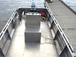 River Rat aluminum home built boat by Bill Zubko 3
