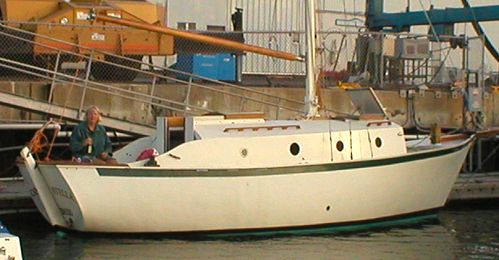James Cook home-built sailboat